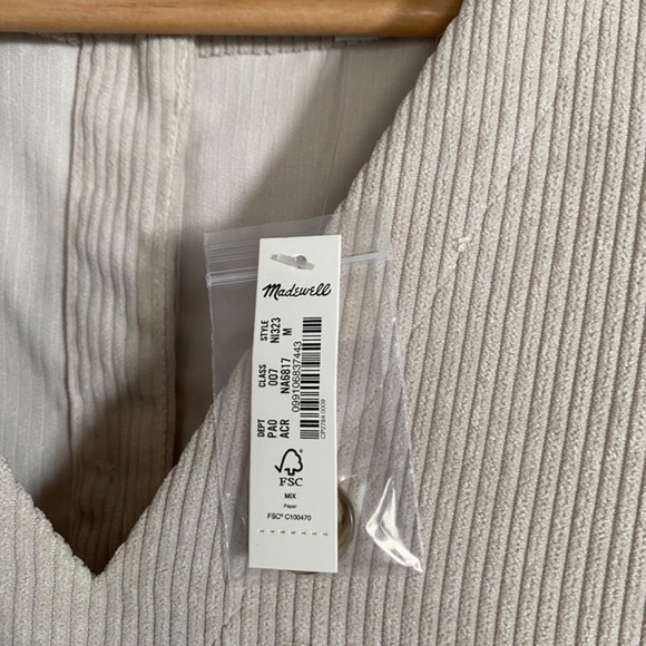 NWT Madewell Corduroy Collette shirt - Picture 7 of 7